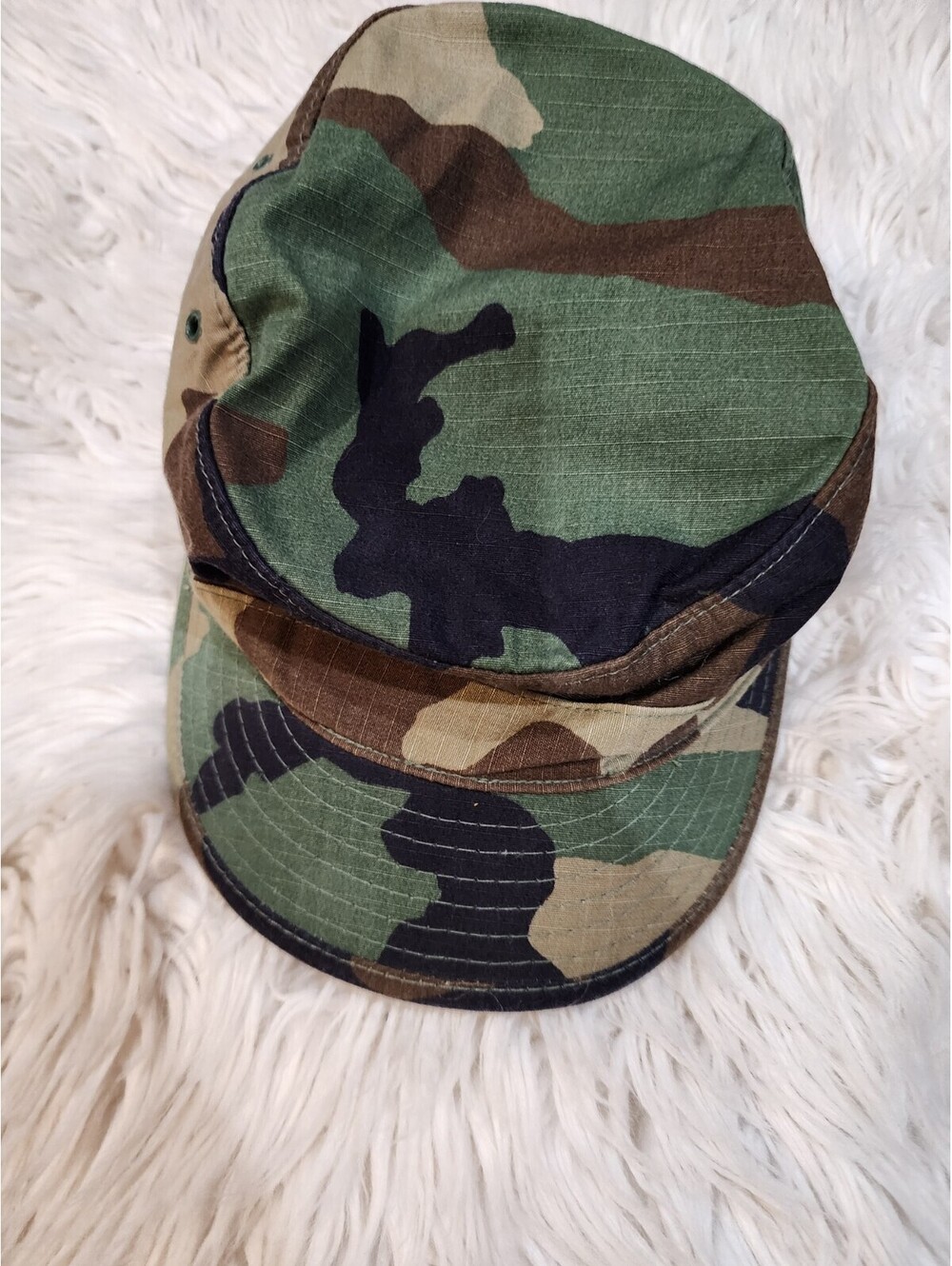 USGI Hot Weather Cap Woodland Camo size 7 1/8 -BRAND NEW